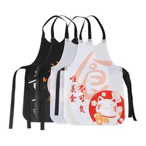 Print disposable aprons for adults and kids waterproof and oilproof bib non-woven apron custom logo