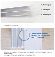 Carte en PVC vierge, plastique imperméable, double face, imprimable par jet d'encre, pour imprimantes à jet d'encre