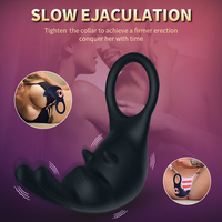 Männer-Masturbationsspielzeug USB-Aufladbar 10 Frequenzen Kabellose Fernbedienung Ejakulations-Verzögerung Starker Schock Klitoris-Masturbator für Männer R
