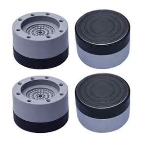 Patins anti-vibrations pour lave-linge, repose-pieds ronds, patins en caoutchouc antidérapants pour lave-linge - Product Image 1