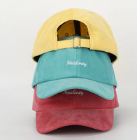Gorra de Béisbol de Pana con Logotipo Bordado Personalizado BSCI OEM, Gorra de Alta Calidad de 6 Paneles para Hombre y Mujer, Gorras de Pana