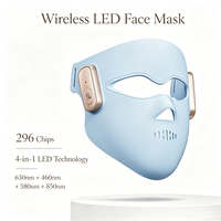 Masque facial LED portable 4-en-1 avec puces LED 630nm 850nm, masque facial LED à lumière rouge, fabricant