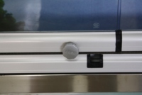 Panorámica sin marco puertas correderas plegables de acordeón de ventana de vidrio como de Balcón de aluminio ventana con super transparente ver