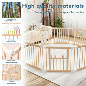 Área de Juegos Interior Moderna para Bebés y Niños Pequeños, Personalizada, Grande, de Madera Maciza, Ecológica, Duradera, Enfocada en la Seguridad, Fácil de Montar - Product Image 4