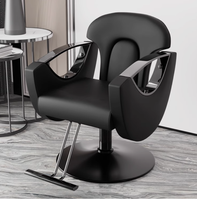 Chaise de salon de beauté pliable et réglable, très vendue, pour salon de coiffure, école, usage domestique, en cuir PU, design moderne