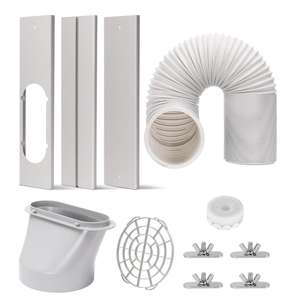 Kit de climatisation <span class=keywords><strong>portable</strong></span> universel pour fenêtre avec tuyau d'évacuation et joint d'étanchéité isolé, installation facile pour la maison et le bureau - Product Image 1