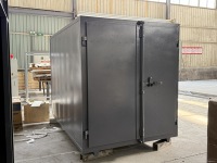 Four de cuisson électrostatique industriel gris foncé personnalisé pour revêtement en poudre électrique