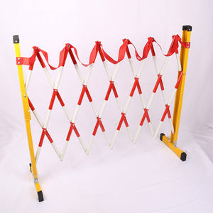 Recinzione di Sicurezza Elettrica per Cantieri - Barriera Protettiva Mobile Estensibile in Fibra di Vetro Isolante Portatile - Product Image 1