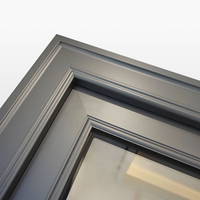 Porte en aluminium à double vitrage, cloison en verre temporaire avec porte coulissante, porte de séparation pour cuisine, salon