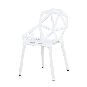 Chaise de salle à manger créative minimaliste en plastique pour adulte, chaise creuse, chaise de bureau, chaise géométrique, chaise créative, chaise de réception, chaise d'entrepôt - Product Image 1