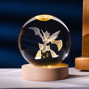 Bulk Crystal <b>Ball</b> Eco-Friendly 6cm 3D Laser Engraved Star Sphere <b>LED</b> Lamp Assorted Designs Holiday Party Favors Corporate Gifts - Product Image 1