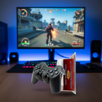 Manette de jeu sans fil 2,4 GHz 3-en-1 avec double vibration pour SUNING