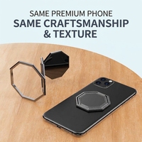 Penyangga Cincin Logam Ultra Tipis |   360 °   Penyangga Lipat Putar |   3-Axis Bare Phone Feel |   B81 Penyangga Ponsel Magnetik Universal