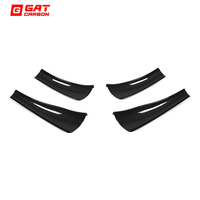 Ailerons avant en fibre de carbone sèche style Ver pour BMW G87 M2 Performance, kit de déflecteurs d'air pour pare-chocs avant, 4 pièces