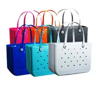 Wholesale Leopard Large Wholesale Bogg Bag Summer Beach Bags 2021 Summer  Custom Rubber Silicone Women Removable Straps EVA Tote Bag KJ61 From  m.