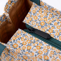 Sac fourre-tout imperméable à imprimé floral écossais, capacité moyenne, doublure TC, taille personnalisée pour les trajets quotidiens et le transport du déjeuner