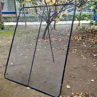 Tamis à compost en tube avec chaîne pour clôture grillagée pour jardin