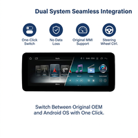 CarPlay sans fil Android Auto pour Mercedes Benz Classe C GLC W205 S205 X253 V-Class W447 Autoradio Navigation multimédia GPS