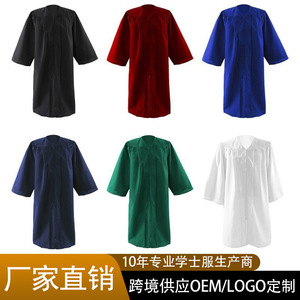 Togas de Graduación Tejidas Estilo Americano para Adultos, Licenciatura, Maestría, Doctorado, Uniformes Unisex al por Mayor - Product Image 5