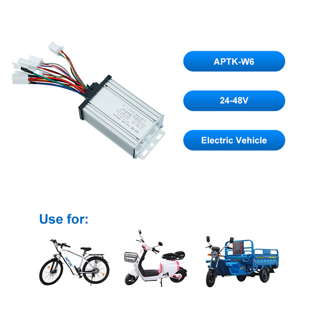 2024 Hot Sale Brushless Dc Motor Controller 48V 17A Mosfet-wired Controller E Bike Controller