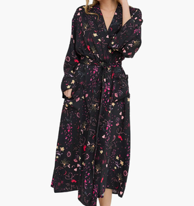 Batas de Baño Largas y Sexys con Estampado Floral Personalizado, Estilo Kimono, Cuello en V, para Mujer, Batas Elegantes de Verano, Batas de Lujo para Mujer, Camisones - Product Image 3