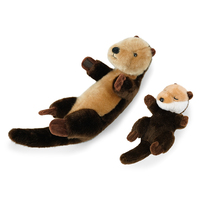 Peluche Otter Crab Hug – Jouet en peluche super doux rembourré de coton 30 cm, anti-stress pour les fiançailles