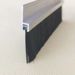 Dust Seal Door Aluminum Weatherstrip Under Gate Brushes