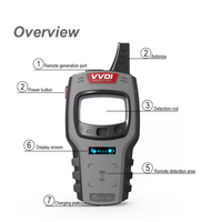 Analyseur de moteur VVDI MINI Key Tool, génération de transpondeurs, clonage de télécommandes, testeur de fréquence pour véhicules essence 12V
