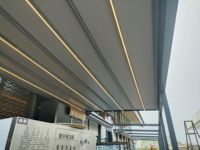Auvent pliant en alliage d'aluminium sur mesure, résistant aux intempéries, anti-neige, toit rétractable avec télécommande pour balcon