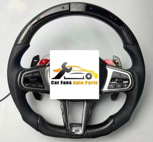 Volante de Fibra de Carbono Usado de Buena Calidad para <span class=keywords><strong>BMW</strong></span> CS X3 X4 X5 Serie 3, Ensamblaje de Volante Modificado con Cuero - Product Image 1