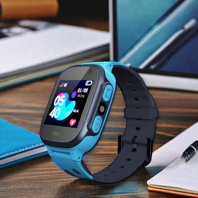 For Kids GPS Smart Watch Square IP67 Waterproof OLED Display Fitness Tracker for Children Android/iOS Compatible