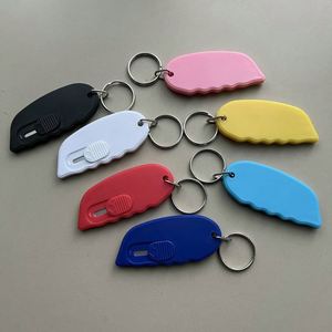 <b>Personalized</b> Mini Retractable Utility Knife <b>Keychain</b> Letter Opener for Welcome Gifts - Product Image 4