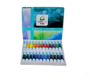 Qualité professionnelle 12/18/24 couleurs 12ml tube en aluminium ensemble de peinture aquarelle