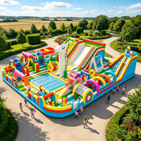 Château Gonflable Commercial PVC avec Toboggan et Trampoline pour Location Événementielle - Offre Spéciale