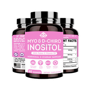 Complejo de Mioinositol y D-Chiroinositol con Ácido Fólico y Vitamina D, Extracto Herbal Natural, Equilibrio Hormonal Femenino, Salud Ovárica, 60 Gomitas - Product Image 2