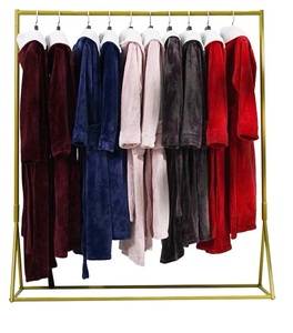 2022 elegante accappatoio di flanella di velluto di corallo per adulti cappuccio lungo con <span class=keywords><strong>camicia</strong></span> <span class=keywords><strong>da</strong></span> <span class=keywords><strong>notte</strong></span> invernale per le donne tessuto per l'autunno - Product Image 6