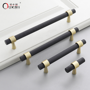 <span class=keywords><strong>Poignée</strong></span> <span class=keywords><strong>de</strong></span> meuble moderne Oukali, nouvelle sortie, en aluminium moleté noir, pour <span class=keywords><strong>armoire</strong></span> <span class=keywords><strong>de</strong></span> cuisine, tiroir, placard, <span class=keywords><strong>salle</strong></span> <span class=keywords><strong>de</strong></span> <span class=keywords><strong>bain</strong></span> - Product Image 2