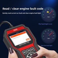 Lector de Códigos OBD2 V600 12V, Escáner de Diagnóstico para Automóviles, Reiniciador de Luz de Advertencia del Motor, Eliminación Automática de Códigos, Inspección Universal de Vehículos