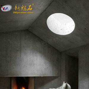 Nouveaux matériaux de construction en pierre, panneaux en béton décoratifs, haute résistance 13,7 Mpa, gris, utilisation intérieure et extérieure - Product Image 1
