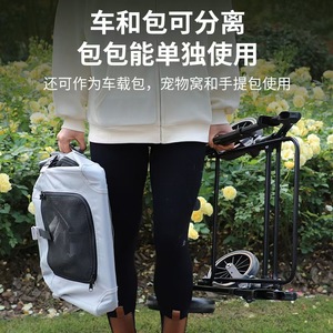 Sang trọng gấp lớn vật nuôi chó Xe đẩy đôi con chó Xe đẩy tàu sân bay xe đẩy với bánh xe lớn cho chó lớn chưa có đánh giá - Product Image 4