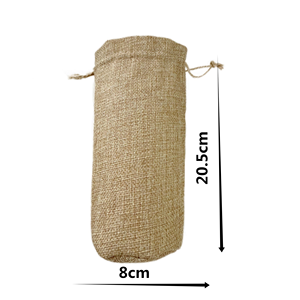Custom Logo Printable Round Bottom Linen Wine Drawstring <b>Bags</b> Wholesale Plain Burlap Single <b>Bottle</b> <b>Gift</b> Packaging Pouches - Product Image 3