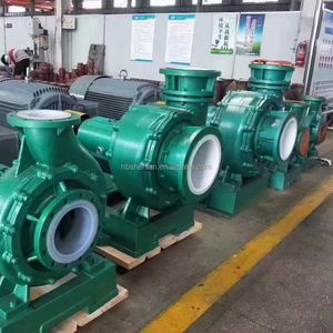 Pompe IHF monocellulaire horizontale en acier revêtu de PTFE, anti-corrosion, pour acides et alcalis, en alliage, pompe fluoroplastique résistante à la corrosion - Product Image 6