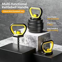 Ensemble d'haltères et de barres réglables portables, poignée ergonomique en métal antidérapante, kettlebell, support pour pompes, fitness à domicile