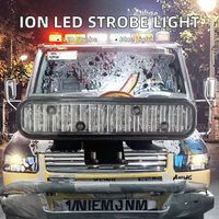 Neue Rot-Blaue LED-Kühlergrill-Leuchten für Autos Oberflächenmontage Hochleistungs-Wasserdichte 5000 Lumen Notfall-Fahrzeug-Warnblitzleuchte