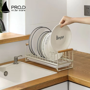 Yeni tasarım Minimalist tarzı yüksek kaliteli mutfak depolama raf ücretsiz sondaj drenaj tepsi depolama raf - Product Image 5