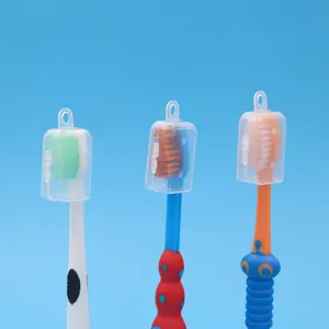 Kids toothbrush cap tooth brush cover with hook for small head toothbrush from yangzhou HT005