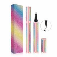 Crayon Eyeliner Scintillant : Application Facile en 4 Étapes, Démarrez à la Ligne des Cils, Tracez la Ligne Extérieure, Rehaussez la Pointe Extérieure pour un Regard Éclatant et Scintillant