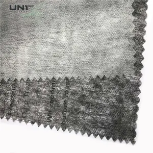 Nonwoven Interlining Fabric Fusible Interfacing Optical White Bump Interlining Adhesive 20% Polyester / 80% Nylon