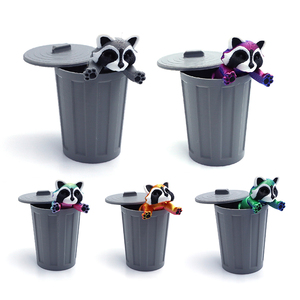 Jouets animaux ratons laveurs imprimés en 3D, jouets anti-stress avec poubelle, décoration maison et bureau pour adultes, cadeaux de Noël en gros, fête d'anniversaire - Product Image 5
