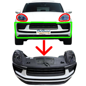 Producto Destacado: Kit <span class=keywords><strong>de</strong></span> Parachoques Delantero para <span class=keywords><strong>Porsche</strong></span> <span class=keywords><strong>Macan</strong></span> 95B 2026, Faros LED, Parrilla, Guardabarros, Radiador, Rejillas, Alerón, Materiales Premium - Product Image 1